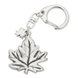 Maple Leaf Pewter Key Ring - 2563KP